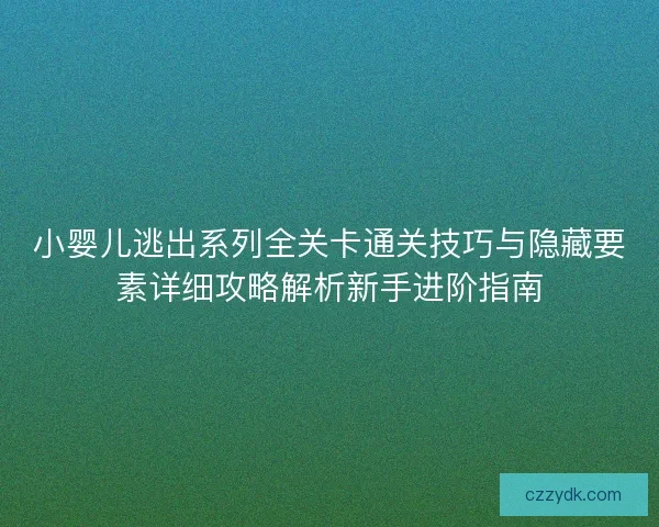 小婴儿逃出系列全关卡通关技巧与隐藏要素详细攻略解析新手进阶指南